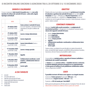 Corso sincrono-asincrono ADAPT: Scrivere i contratti di lavoro dopo il decreto trasparenza e il decreto lavoro