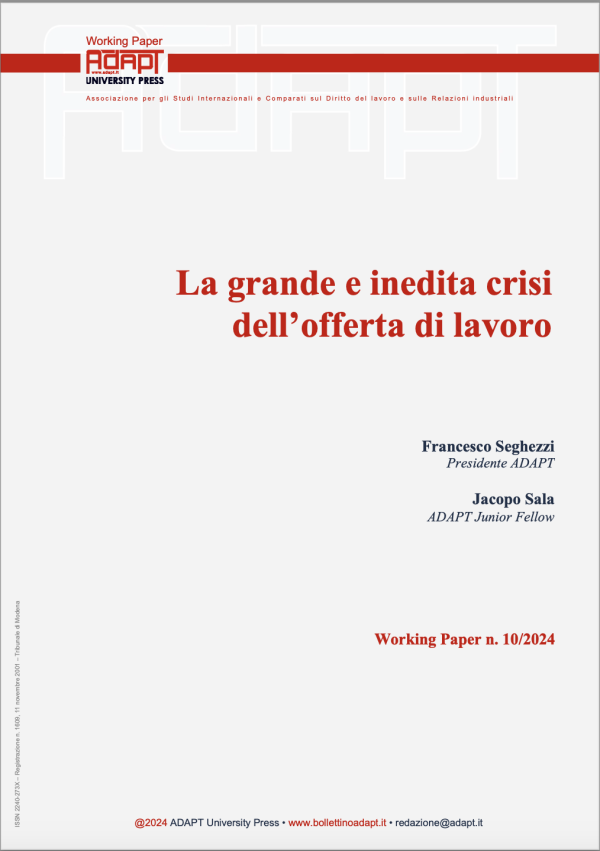 La grande e inedita crisi dell’offerta di lavoro